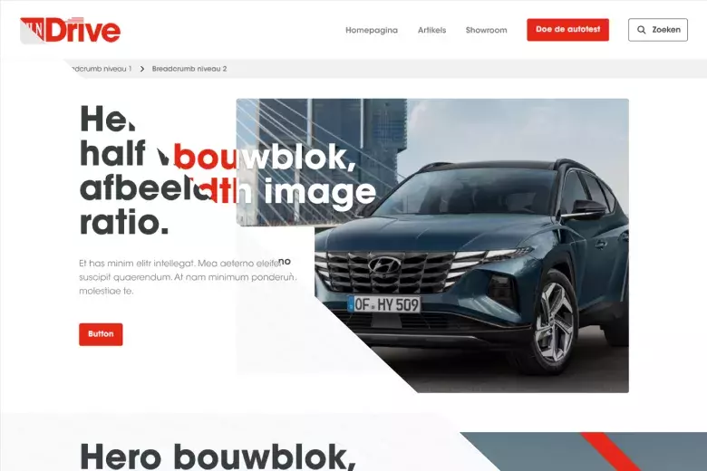 Hero bouwblok HLN Drive platform